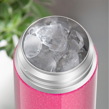 Thermos FUNTAINER 12 Ounce Stainless Steel Straw Bottle, Glitter Pink – S&D  Kids