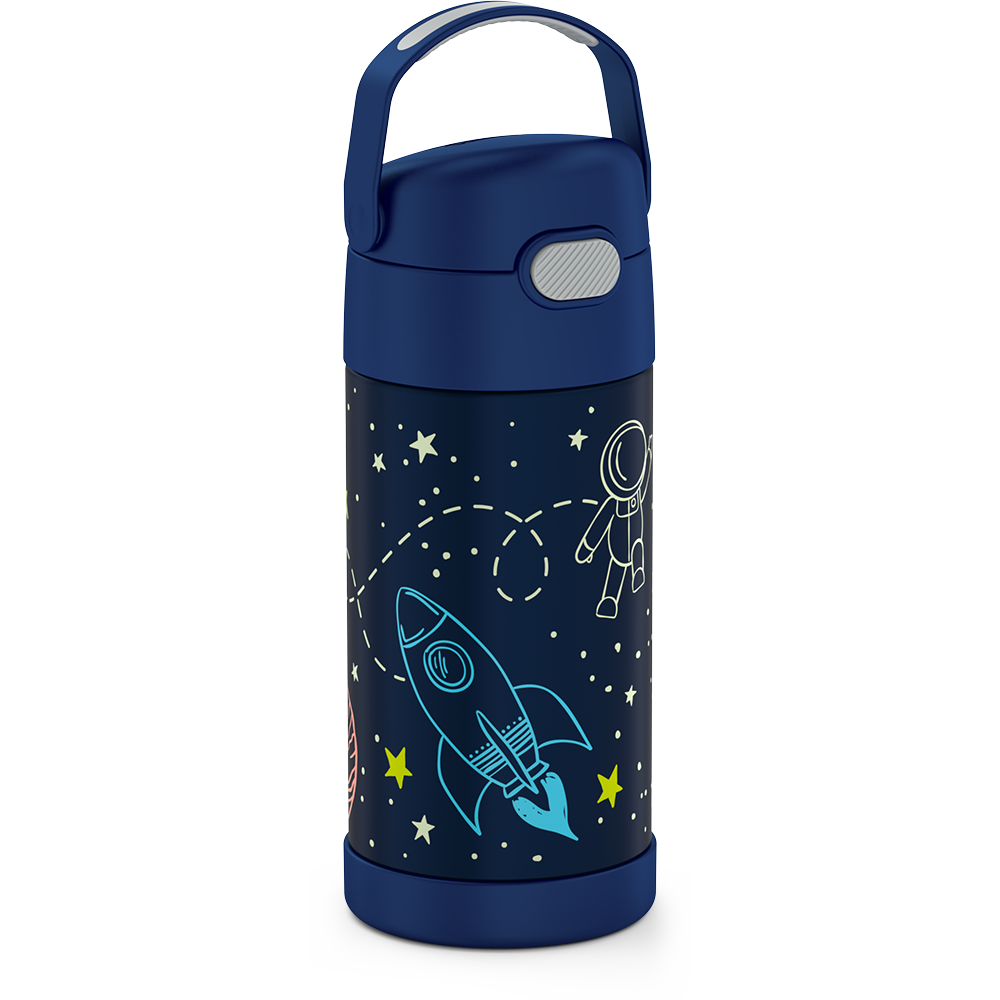 Thermos Funtainer Stainless Steel Vacuum Insulated Kids Straw Bottle,  Pokemon, 12oz 