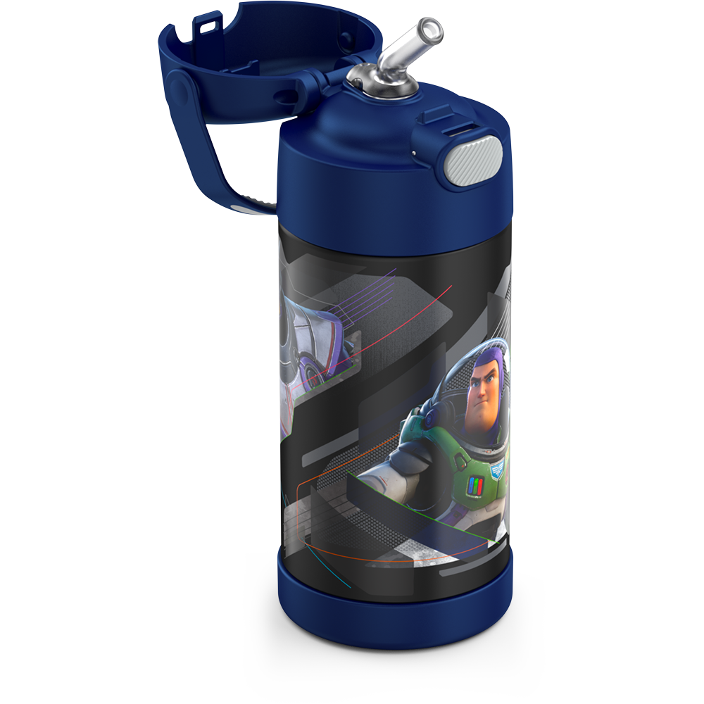 Thermos Lightyear Stainless Steel Vacuum Insulated Funtainer Straw Bottle - 12 oz