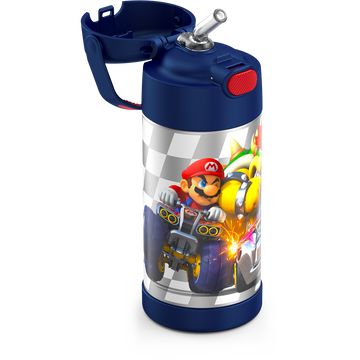 Thermos Mario Kart Funtainer Water Bottle with Bail Handle – Red, 12oz for  sale online