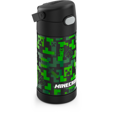 Minecraft 1L Water Bottle Green/Black (One Size)