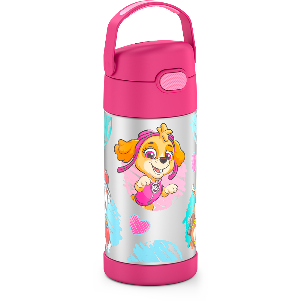 Thermos Funtainer Stainless Steel Vacuum Insulated Kids Straw Bottle, 12 oz - Paw Patrol