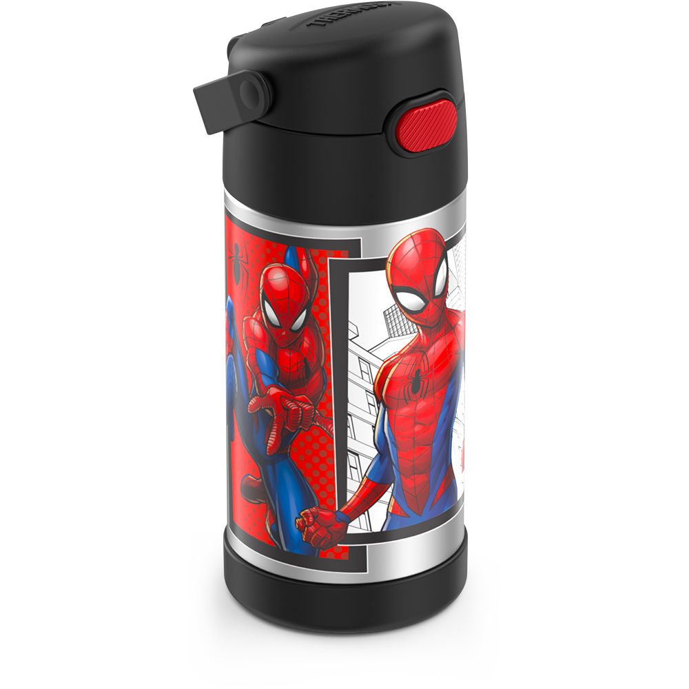 THERMOS FUNTAINER 12oz Stainless Steel Vacuum Insulated Kids Bottle  Spider-Man