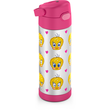 Hello Kitty Thermos Funtainer 12 Oz Bottle Stainless Steel With Pop