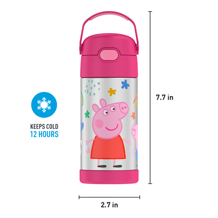 12oz FUNTAINER® WATER BOTTLE PEPPA PIG