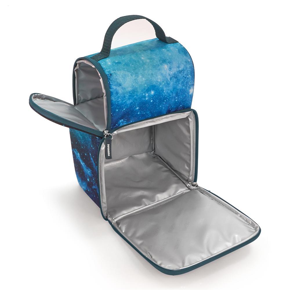 DUAL COMPARTMENT LUNCH BOX GALAXY TEAL