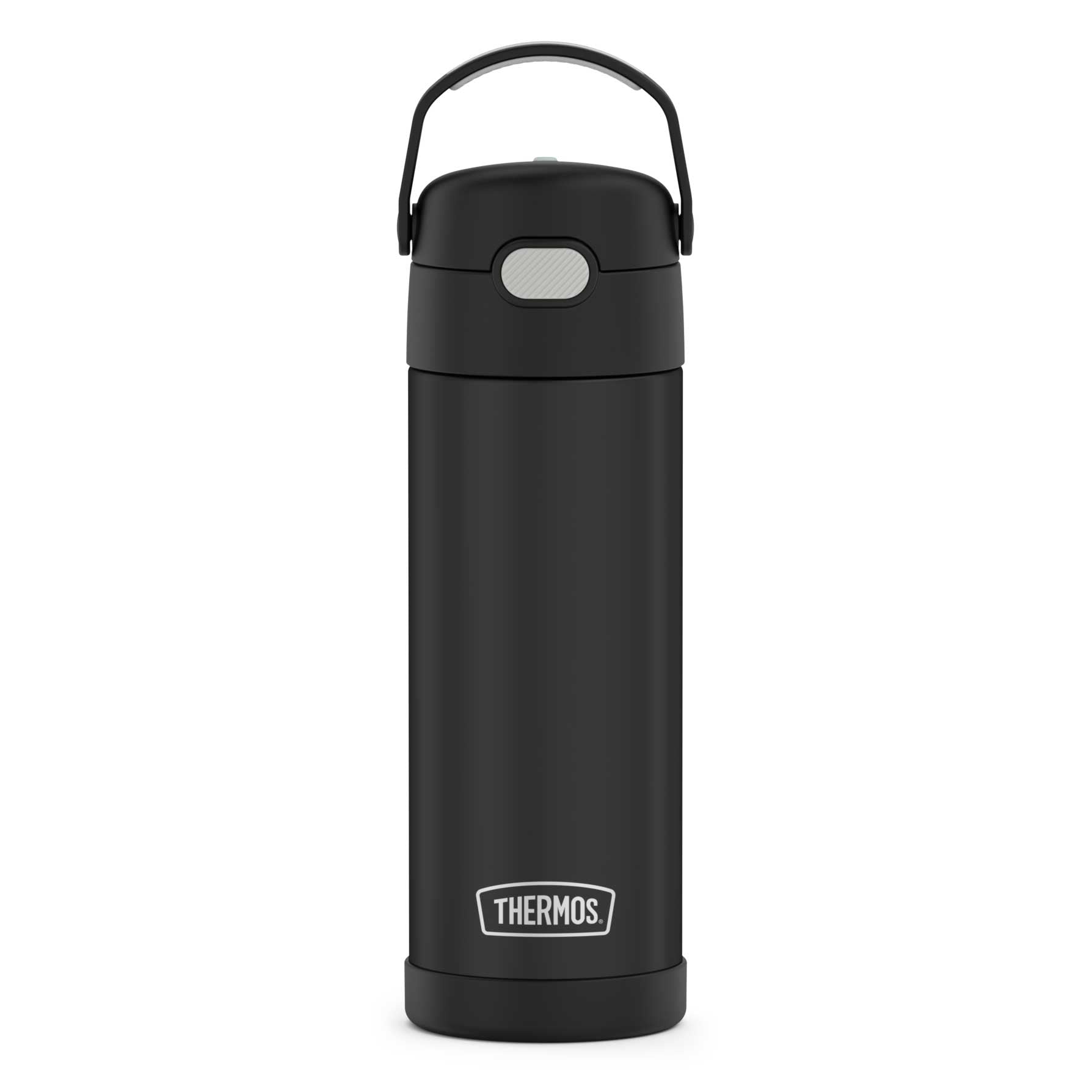 Kids Stainless Steel Thermos Water Bottle Keeps Drinks Hot & Cold All Day  Large 12oz. Capacity,Easy Button Pop Lid for Toddler,Double Wall insulated