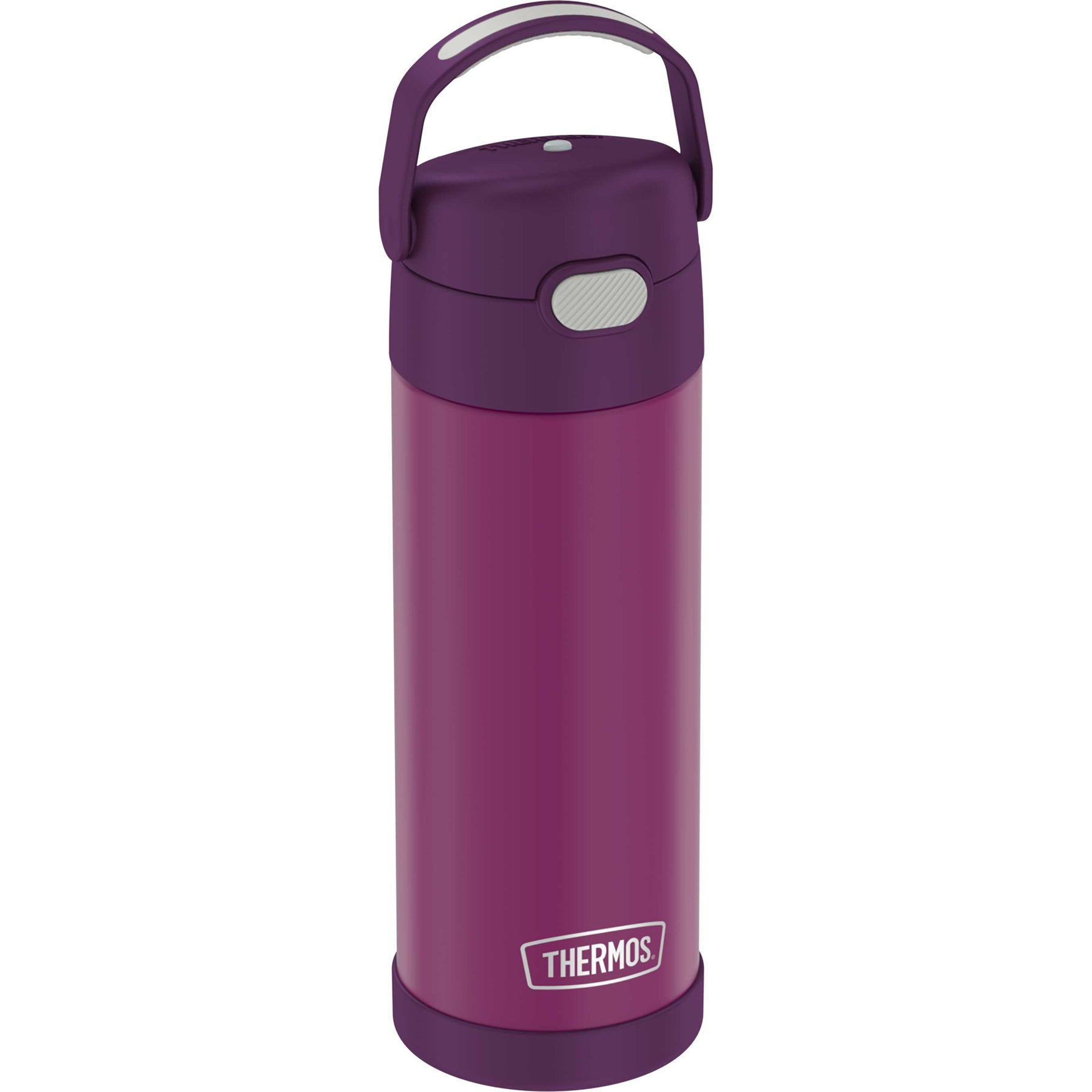 ThermoFlask Double Wall Vacuum Insulated Stainless Steel 2-Pack of Water  Bottles, 16 Ounce, Purple/Orange