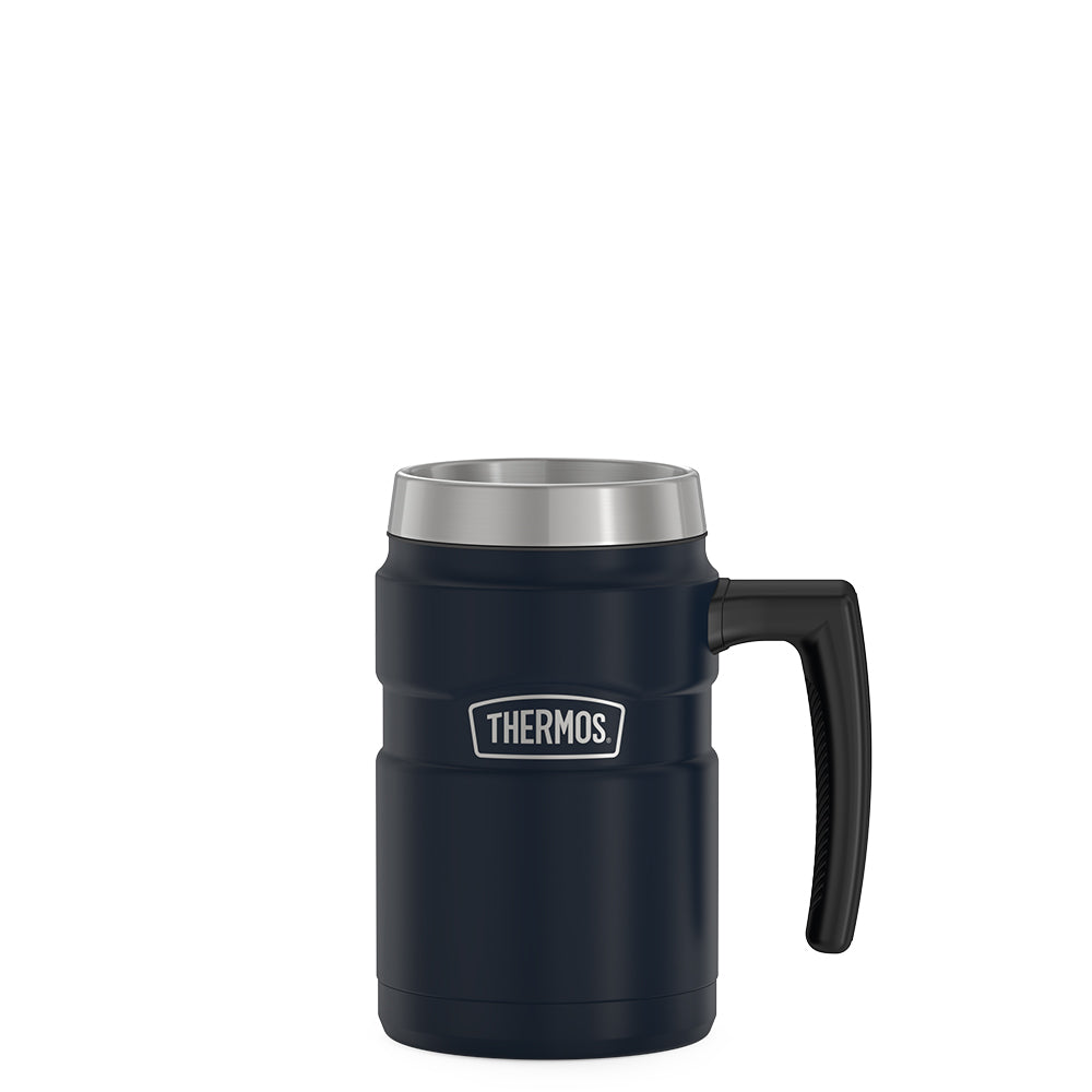 Thermos SK1600MDB4 16-Oz. Stainless King Vacuum-Insulated Coffee Mug (Midnight Blue)
