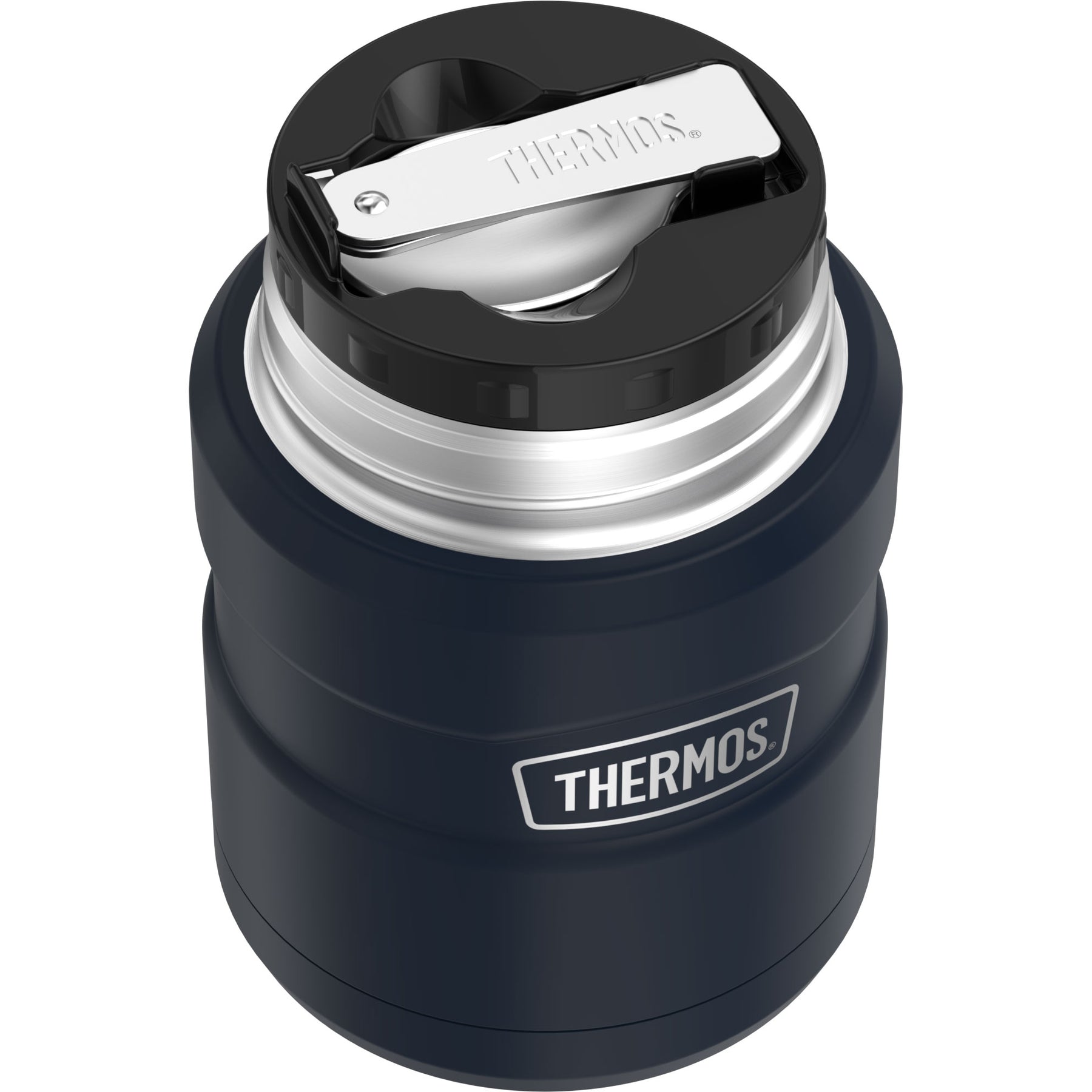 Thermos Stainless King 16 Oz. Matte Blue Stainless Steel Thermal