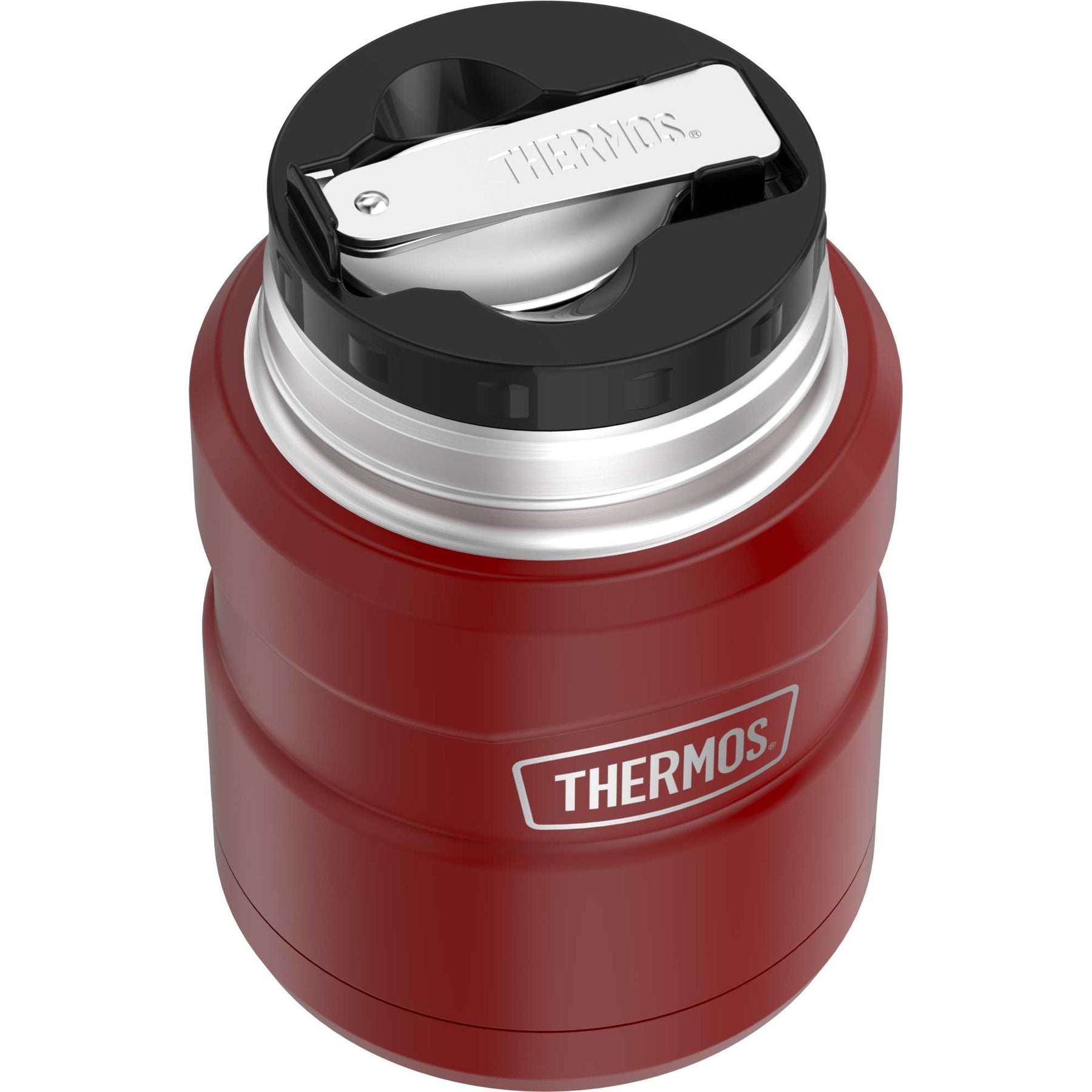 Thermos Stainless King SK3000 Vacuum-Insulated Food Jar with Spoon, 16 Ounce, Midnight Blue