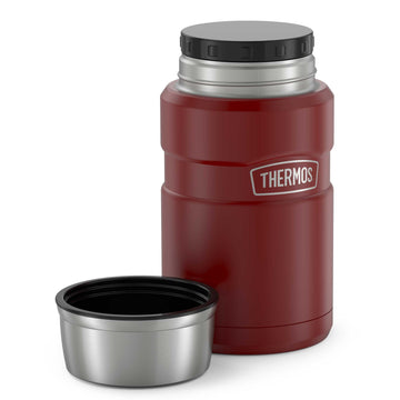 Thermos 24-Ounce Stainless King Vacuum-Insulated Food Jar, Matte Red  (SK3020MR4) by Thermos at Fleet Farm