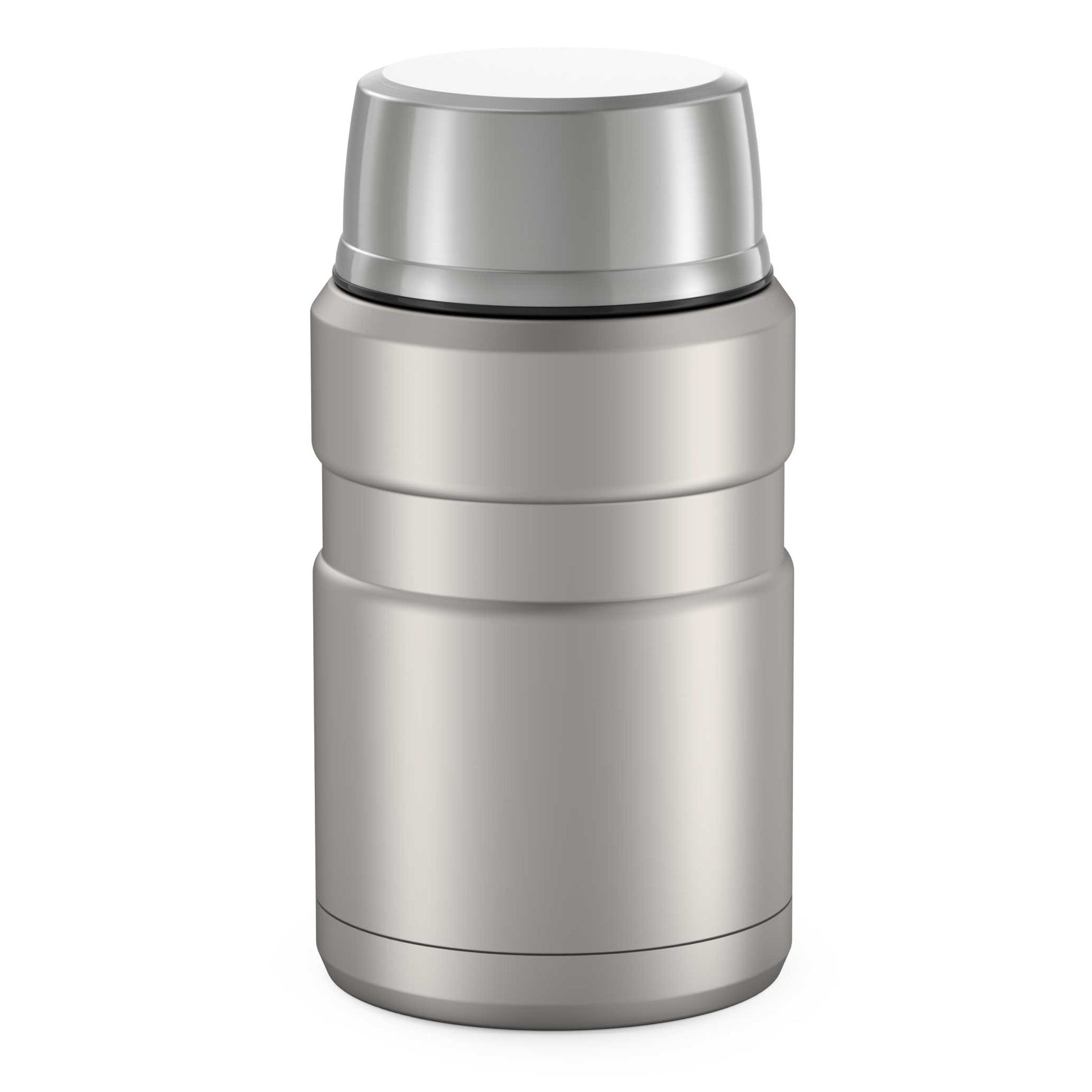 Thermos 12 oz. Stainless Steel Food Jar w/ Microwavable Container -  Silver/Black 