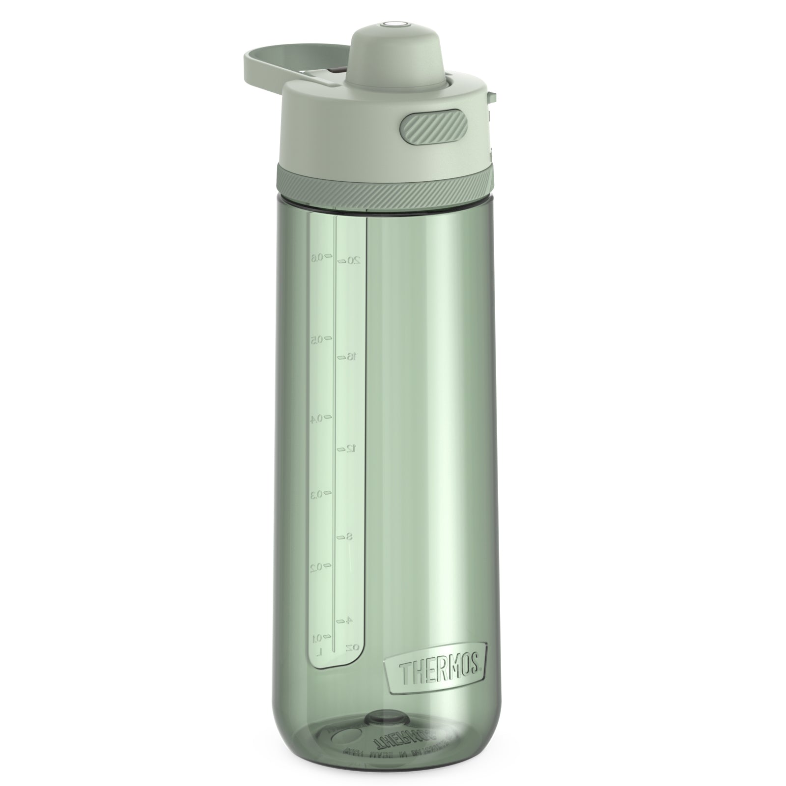 Thermos 24 oz Hard Plastic Hydration Bottle W Spout - White