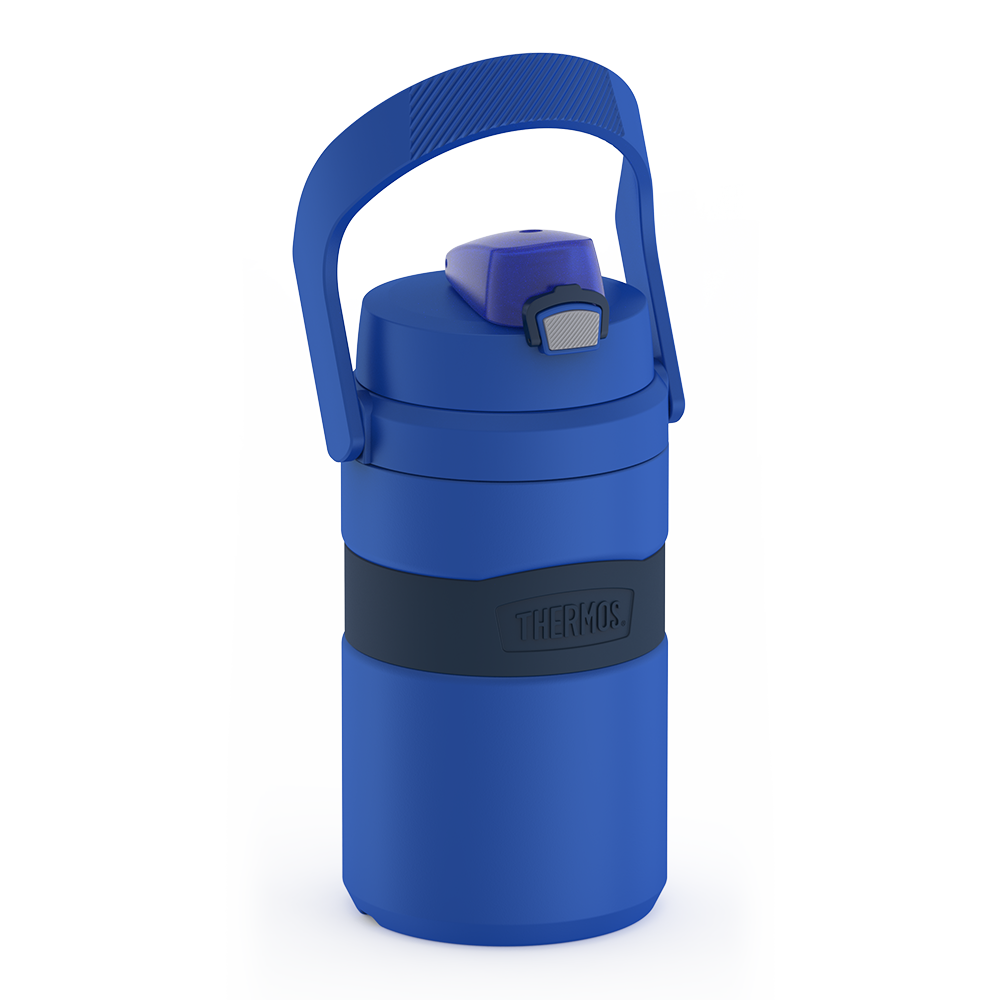OINSOES 32oz Gradient Blue Insulated Sports Water Bottle - Leakproof and  BPA Free Stainless Steel Thermos with Straw & Spout Lids for Hot & Cold