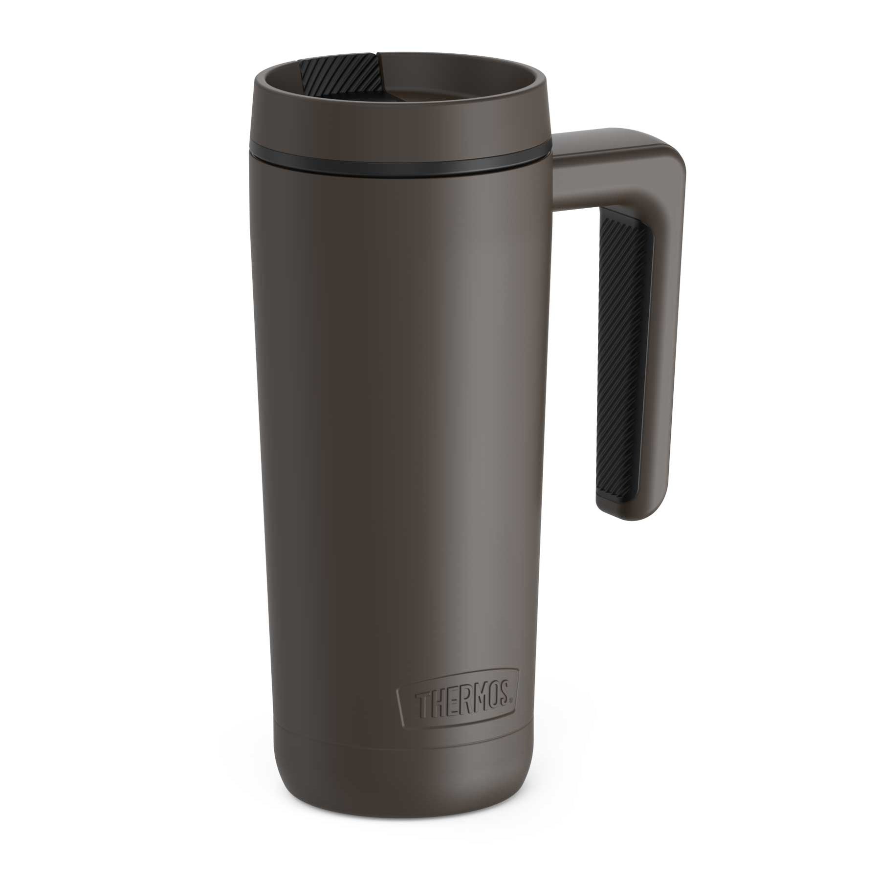 Thermos 18oz Stainless Steel Travel Mug with Handle Sleet White 18 oz
